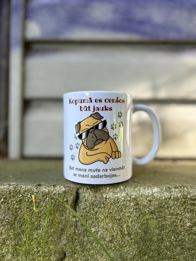 Krūze "Cenšos būt jauks"